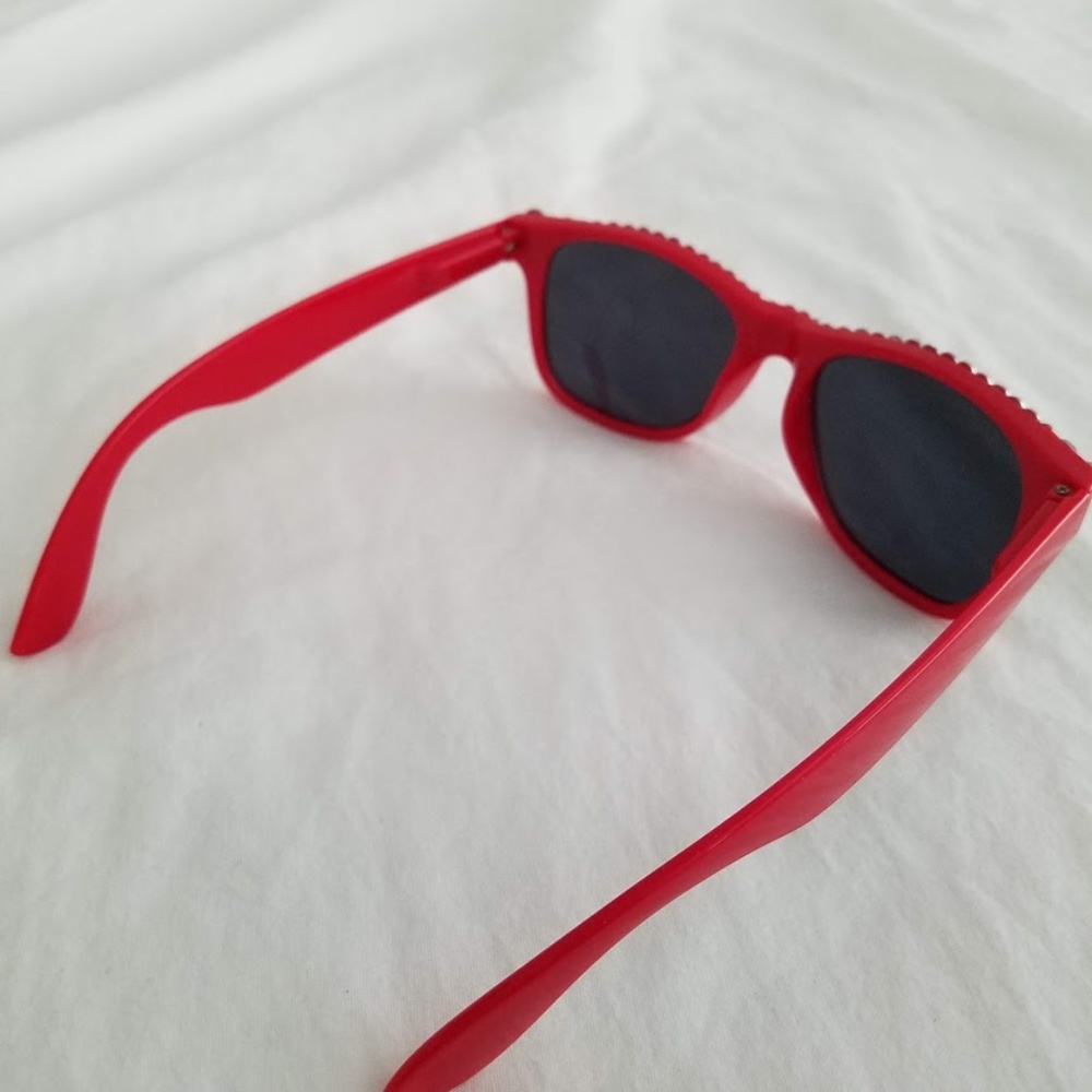 DIY Rhinestone Red Sunglasses - Picture 2 of 3